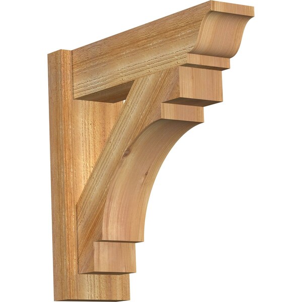 Ekena Millwork Merced Rough Sawn Traditional Outlooker, Western Red Cedar, 6"W x 20"D x 20"H OUT06X20X20MRC01RWR - main